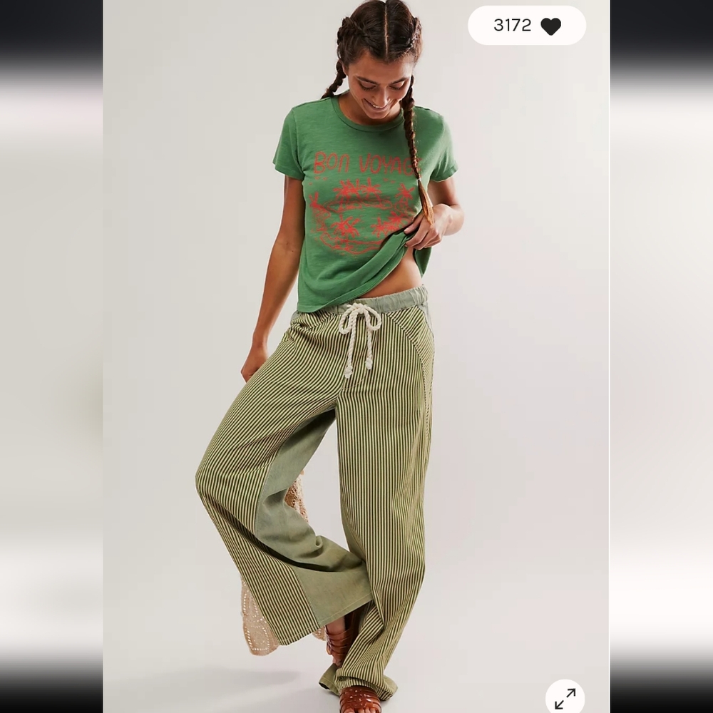 We The Free Milo Striped Pull-On Jeans